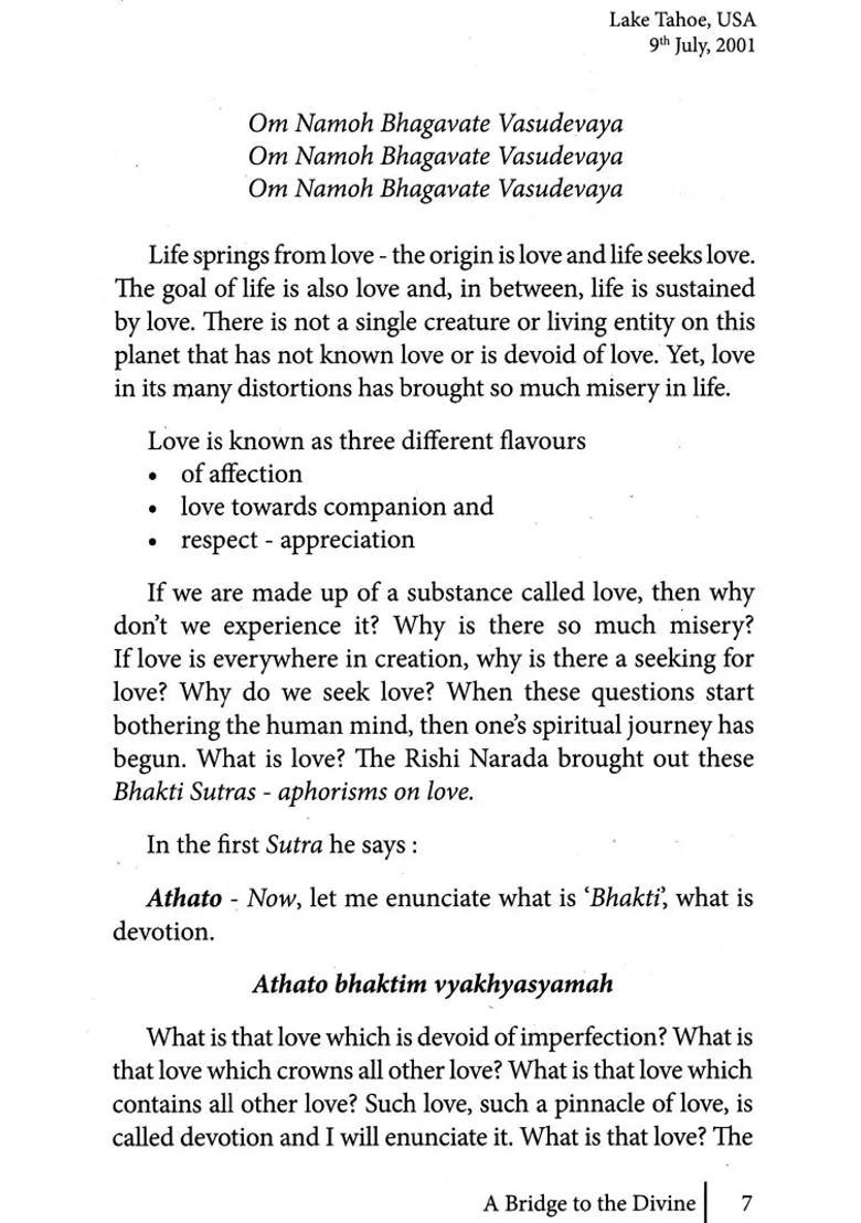Narada Bhakti Sutra The Aphorisms Of Love - Indya