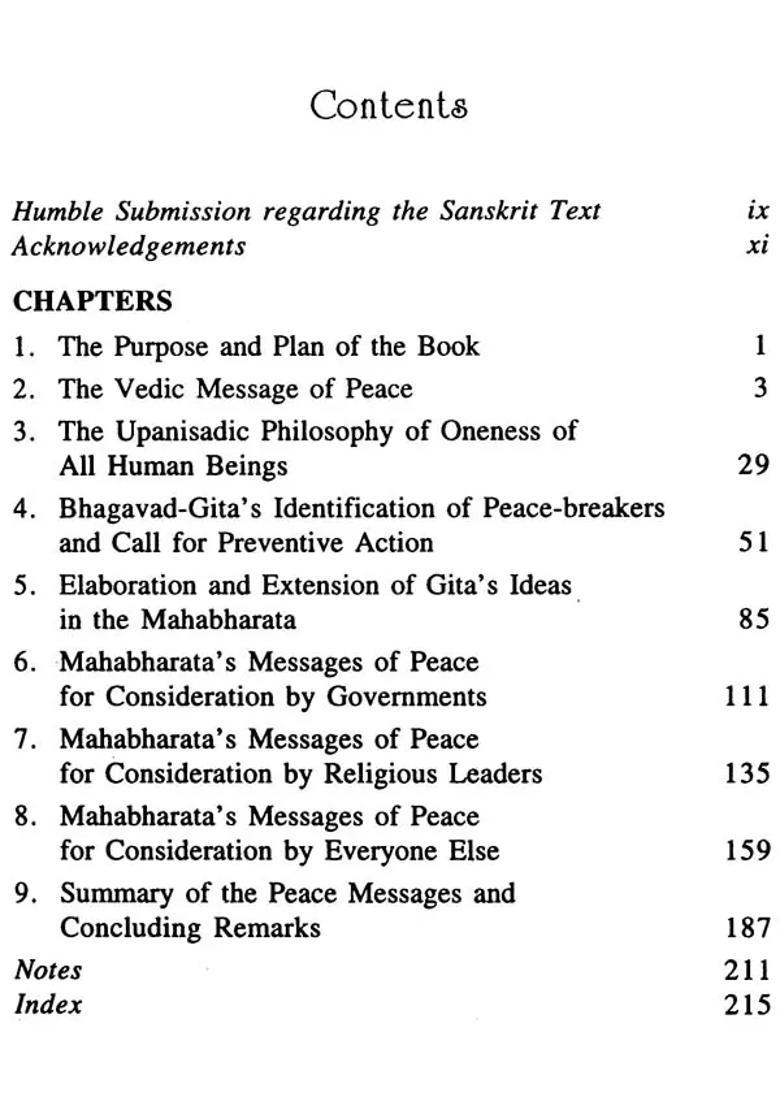 The World Peace Agenda Based On Shanti-Parva Of The Mahabharata - Indya