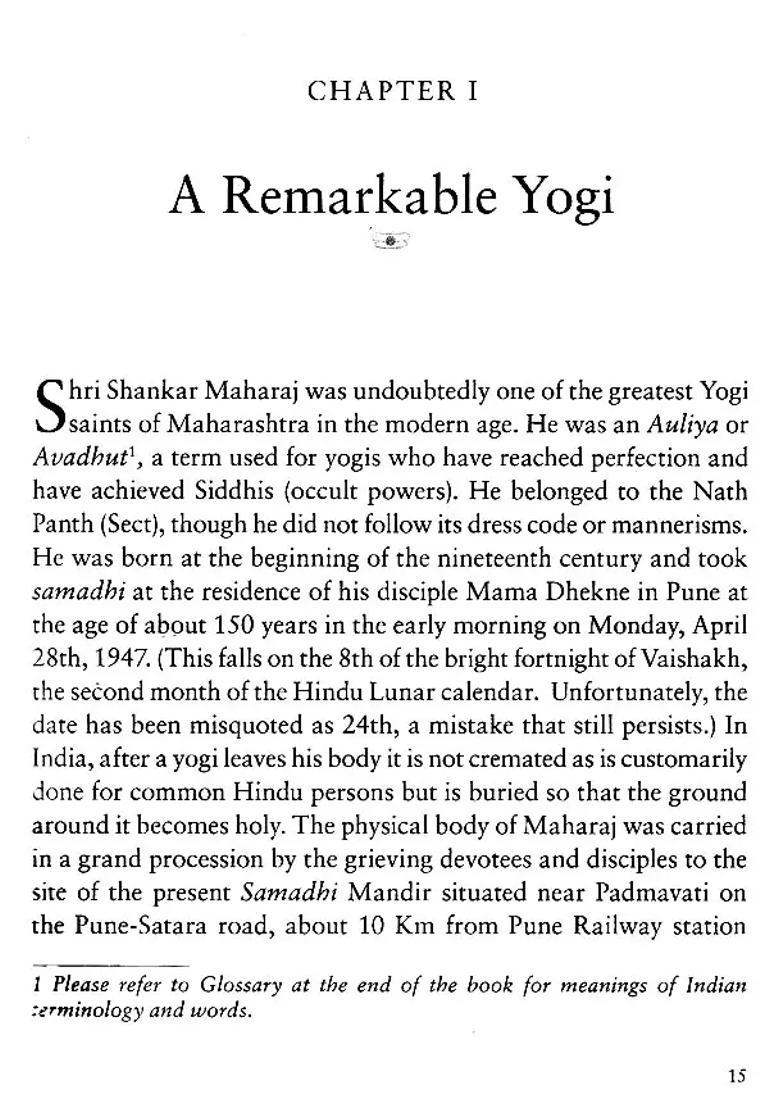 Yogiraj The Life And Teachings Of Shri Shankar Maharaj - Indya