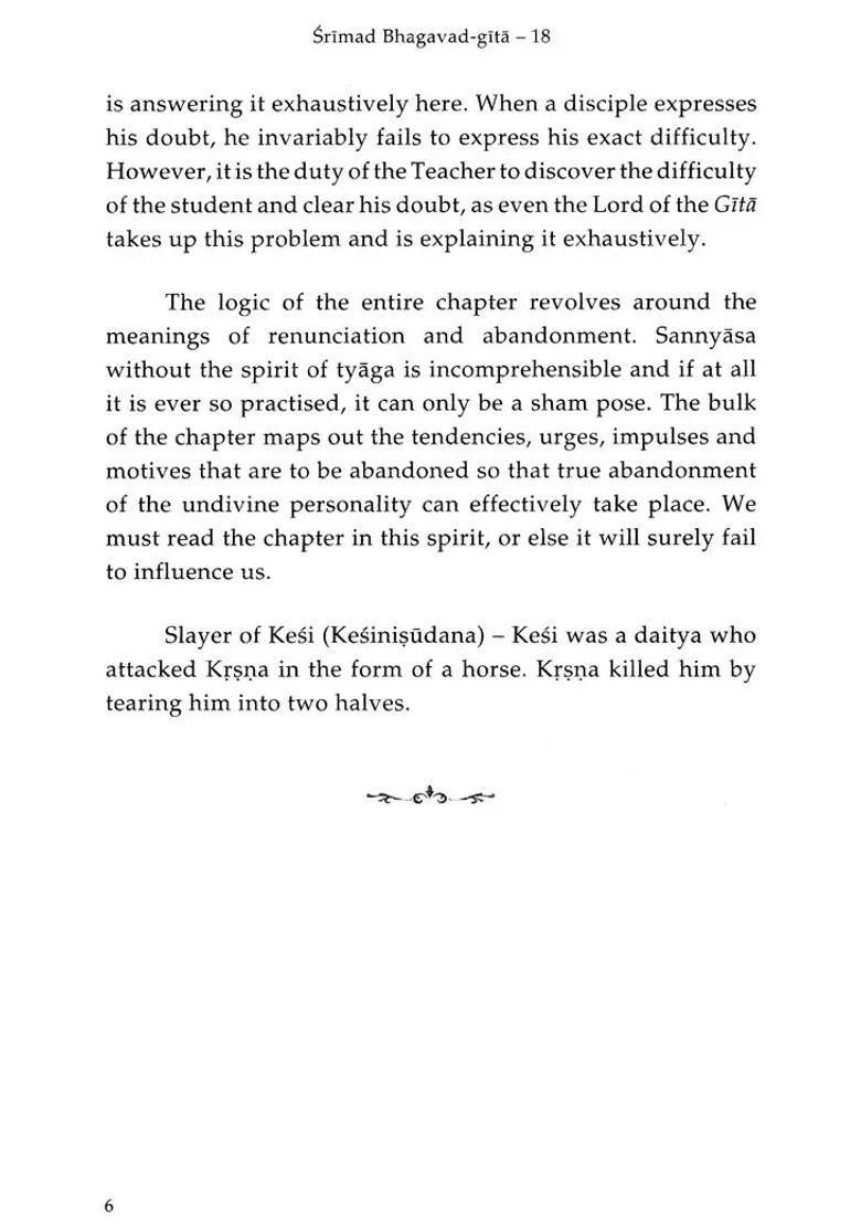 Shrimad Bhagavad Gita Liberation Through Renunciation Chapter 18 - Indya