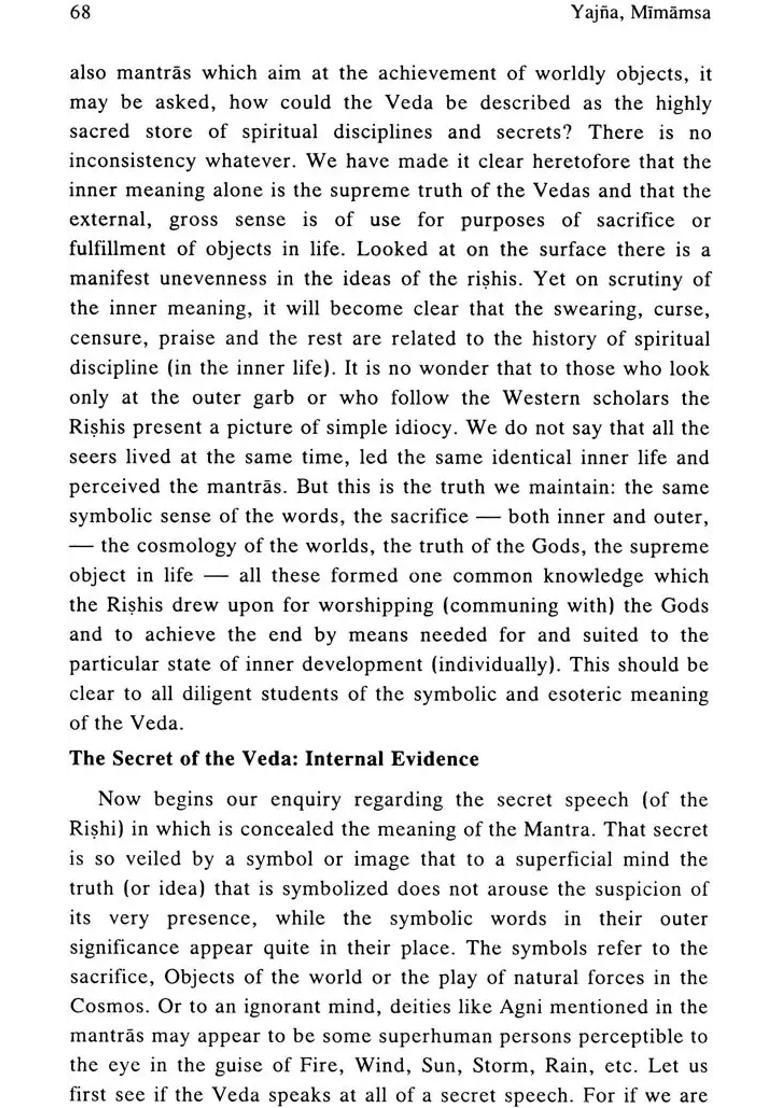 A New Light On The Veda Based On The Traditional And Modern Sources - Indya