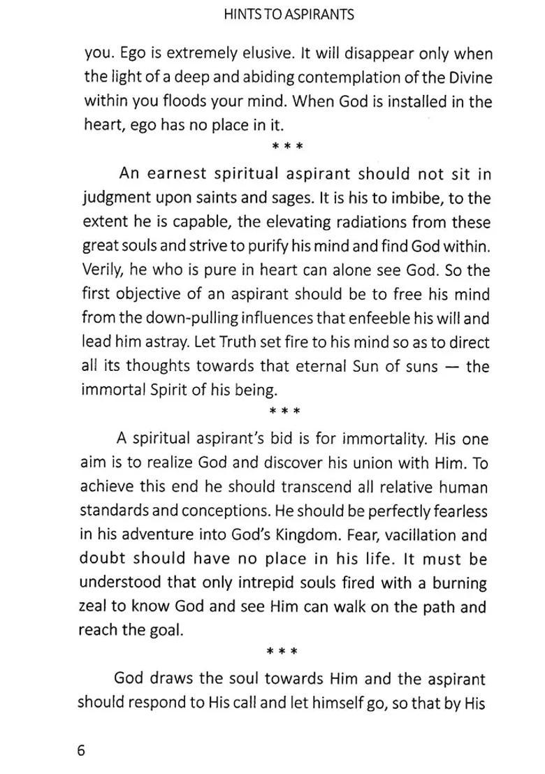 Hints To Aspirants Swami Ramdas - Indya