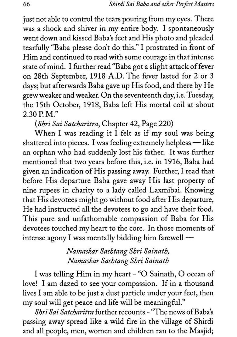 Shirdi Sai Baba And Other Perfect Masters - Indya