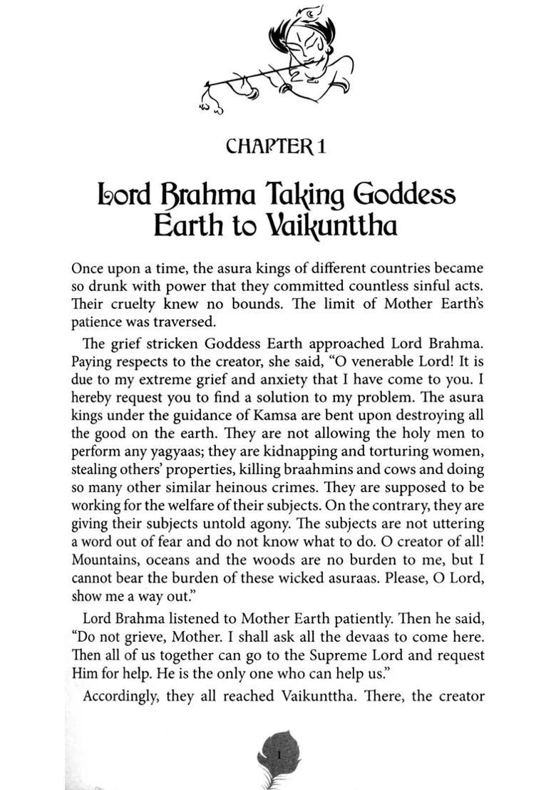 The Life And Deeds Of Lord Krishna - Indya