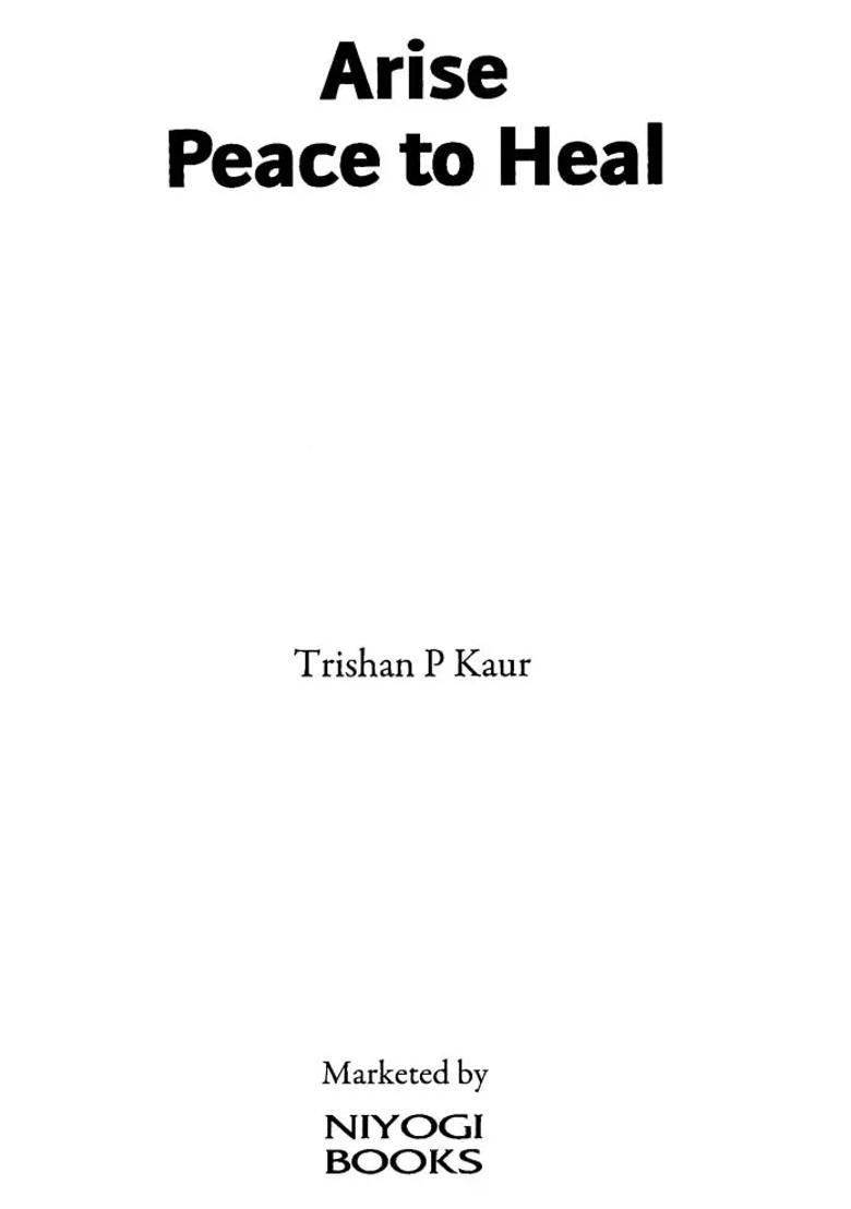 Arise Peace To Heal - Indya