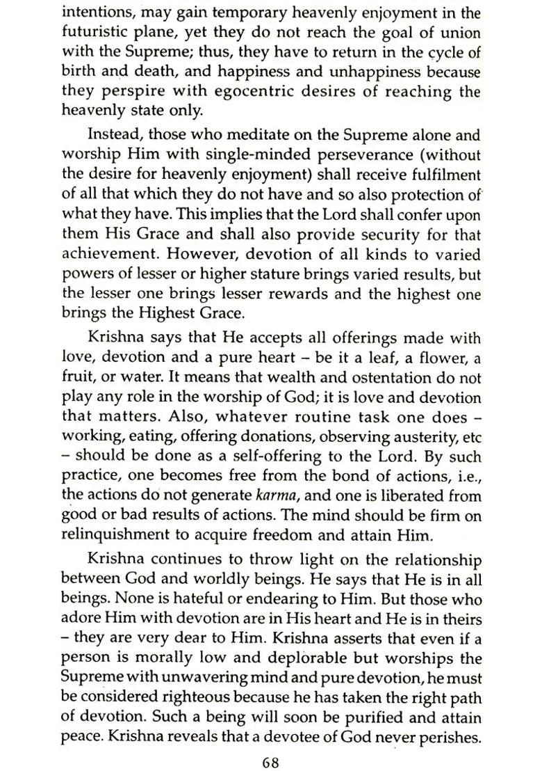 The Yoga Of Gita Scriptural Guidelines To Success Serenity Harmony And Happiness - Indya