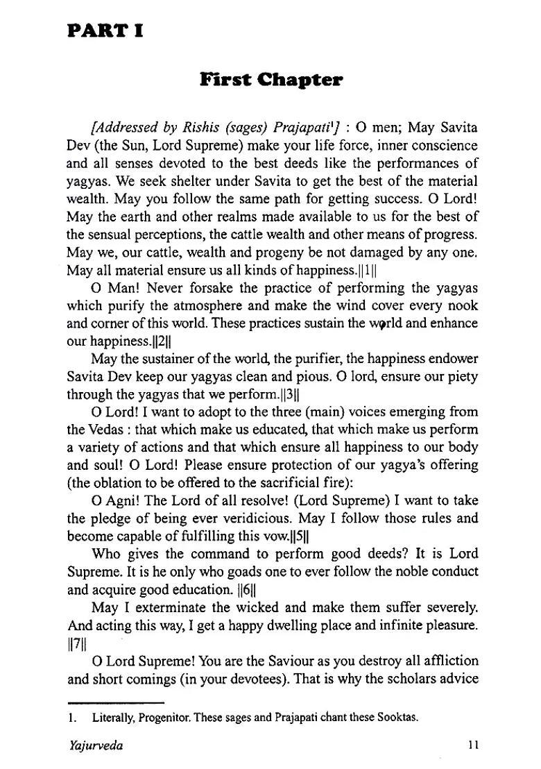 Yajurveda Sookta-Wise Translation - Indya