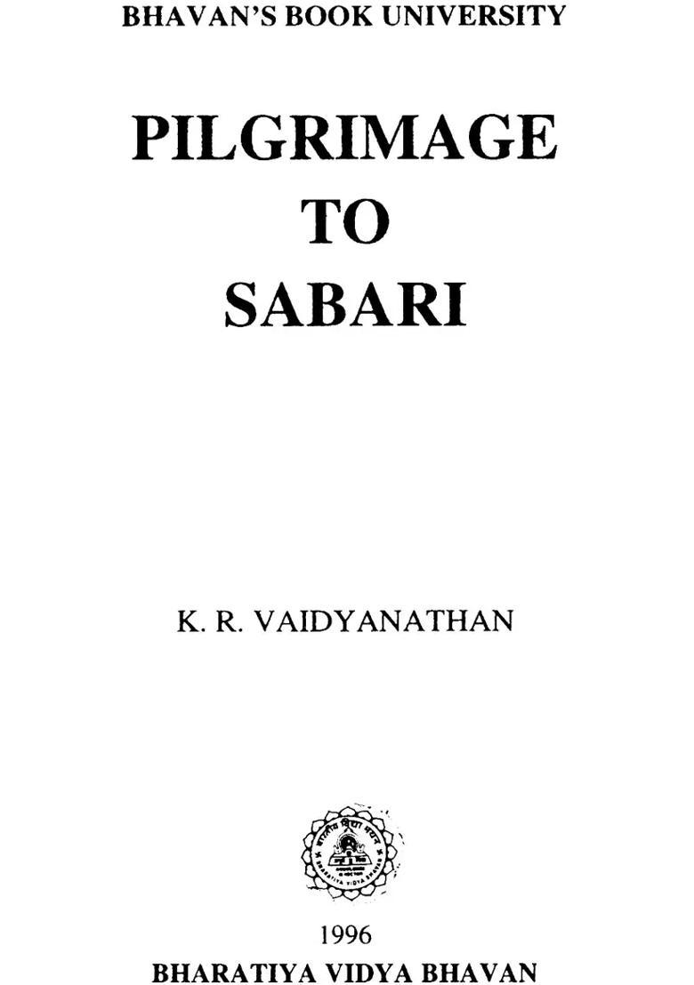 Pilgrimage To Sabari - Indya