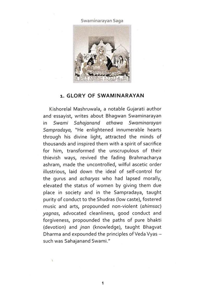 Swaminarayan Saga Life And Work Of Bhagwan Swaminarayan - Indya
