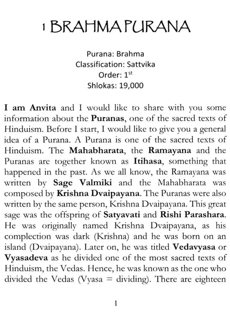 A Year With The Mahapuranas - Indya