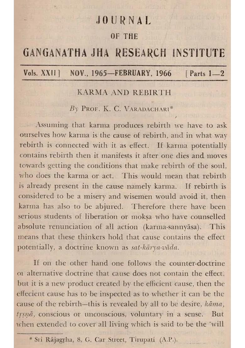 The Journal Of The Ganganatha Jha Research Institute Nov. 1965-Feb 1966 Parts 1-2 An Old And Rare Book - Indya
