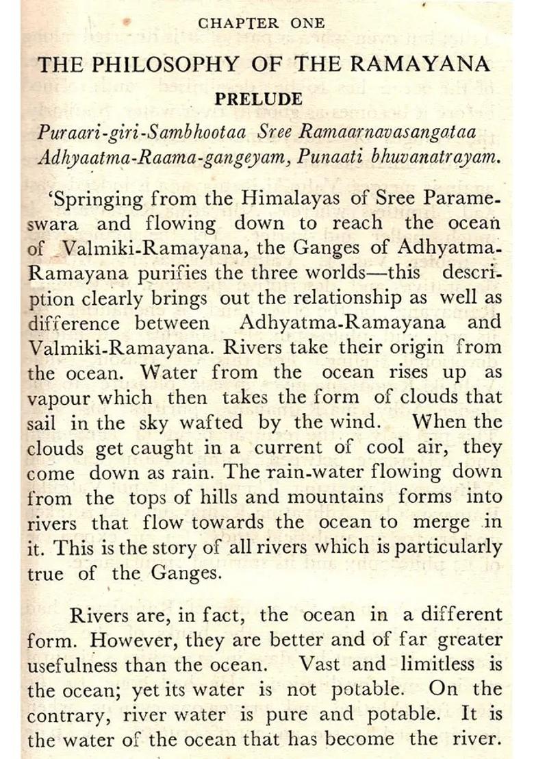 The Philosophy Of The Ramayana An Old And Rare Book - Indya