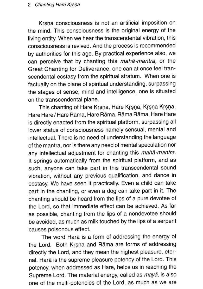 Chanting Hare Krishna - Indya