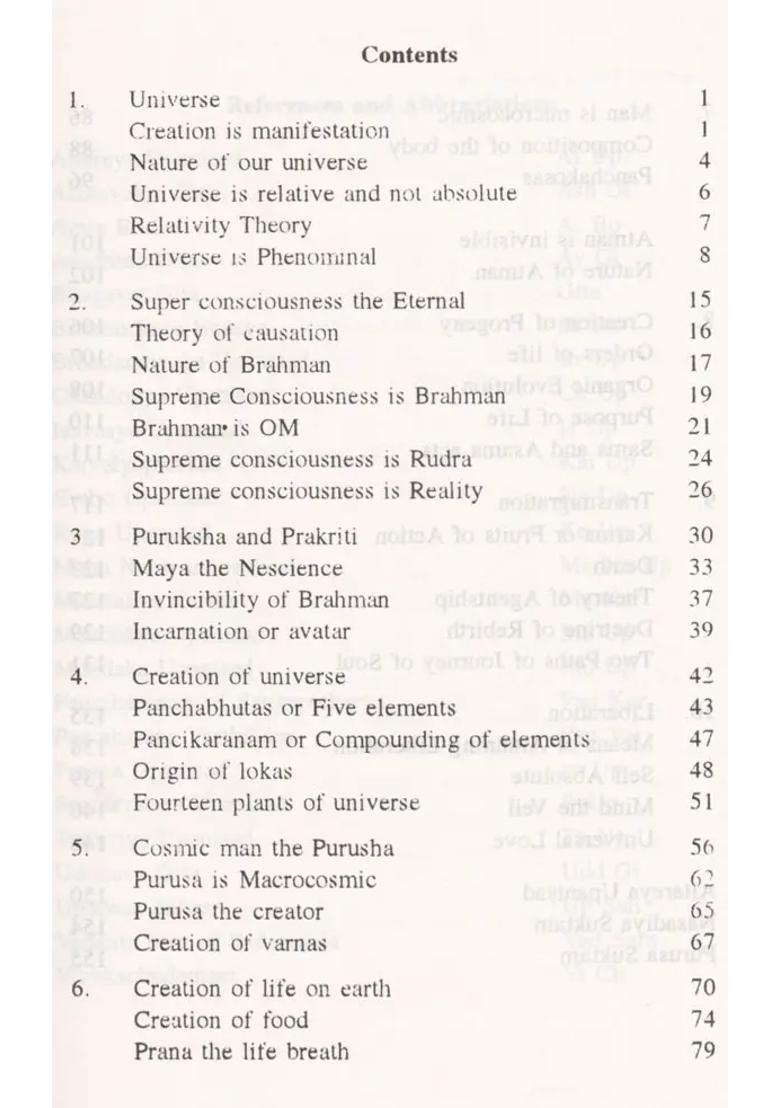 Universe And Man Aitareya Upanisad - Indya