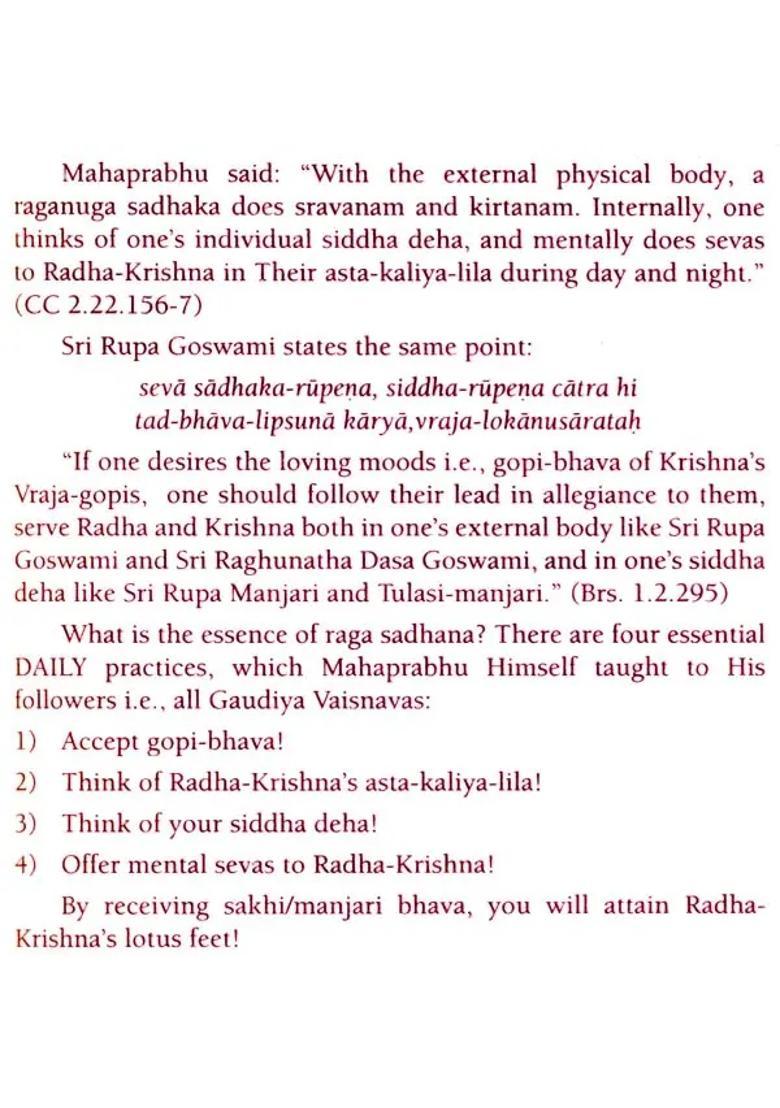 Sri Caitanya Mahaprabhu And Raganuga Bhakti - Indya