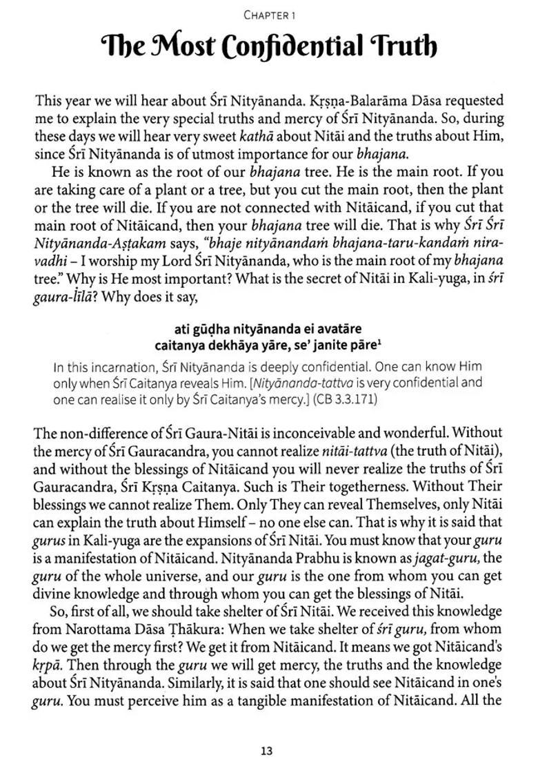 Nitai Pada Kamala The Spiritual Truths Of Sri Nityananda Prabhu - Indya