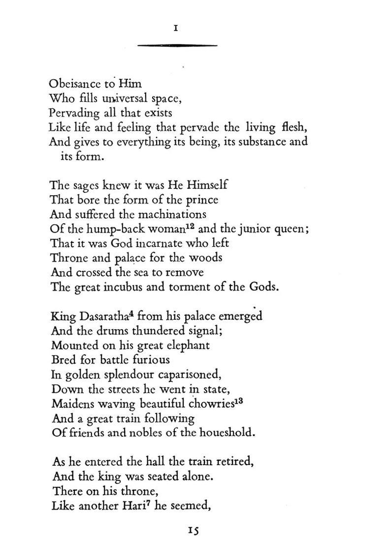 The Ayodhya Canto Of The Ramayana - As Told By Kamban - Indya