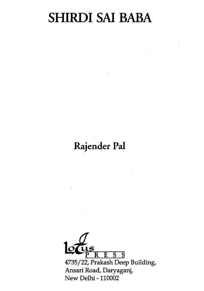Shirdi Sai Baba - Indya