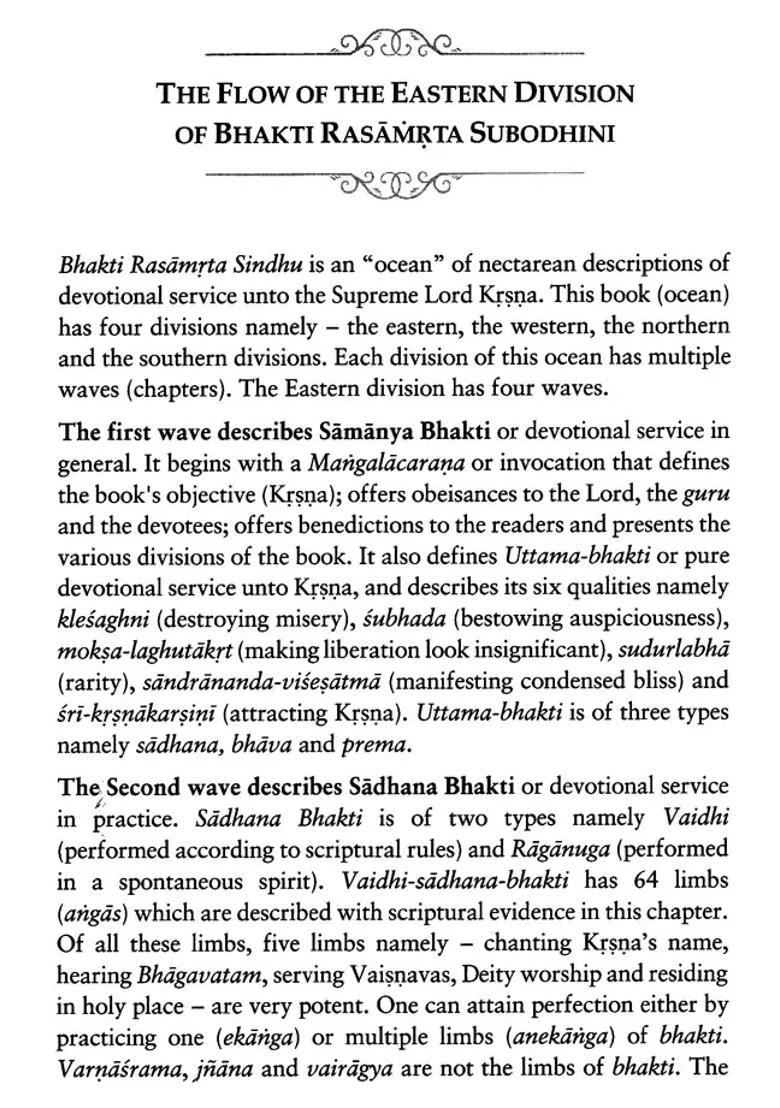 Bhakti Rasamrta Subodhini Enriching The Experience Of Bhakti - Rasamrta - Sindhu Study - Indya