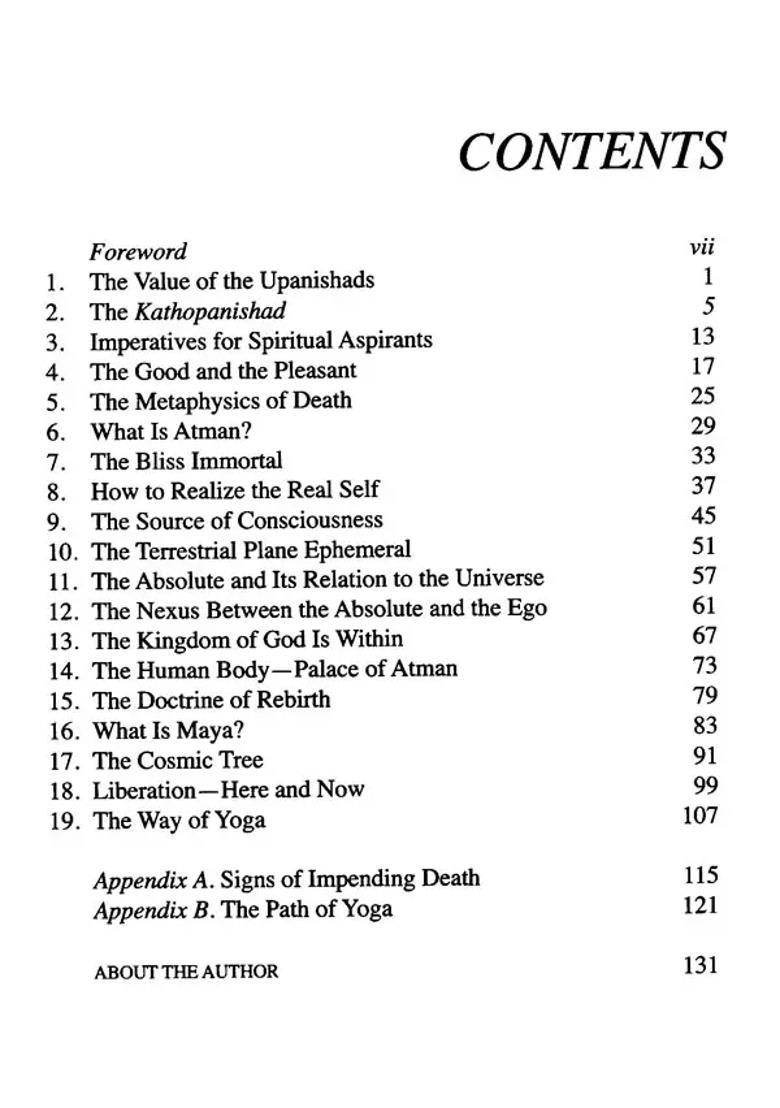 Life Here And Hereafter Kathopanishad - Indya