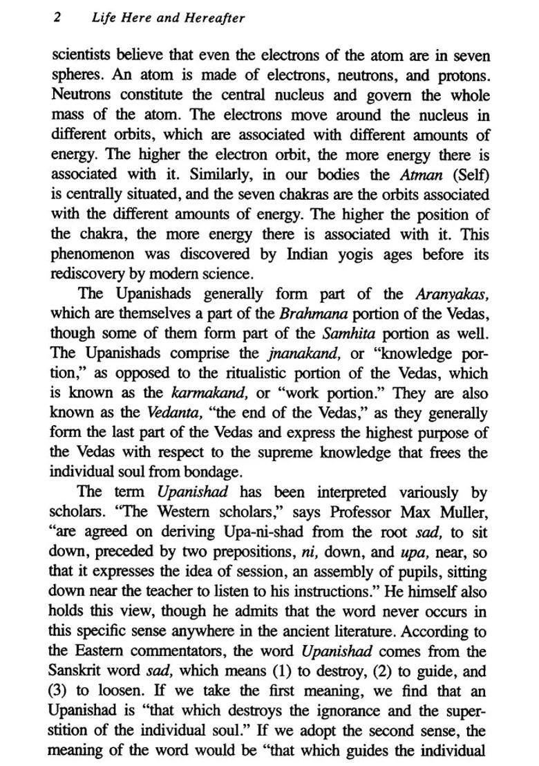 Life Here And Hereafter Kathopanishad - Indya
