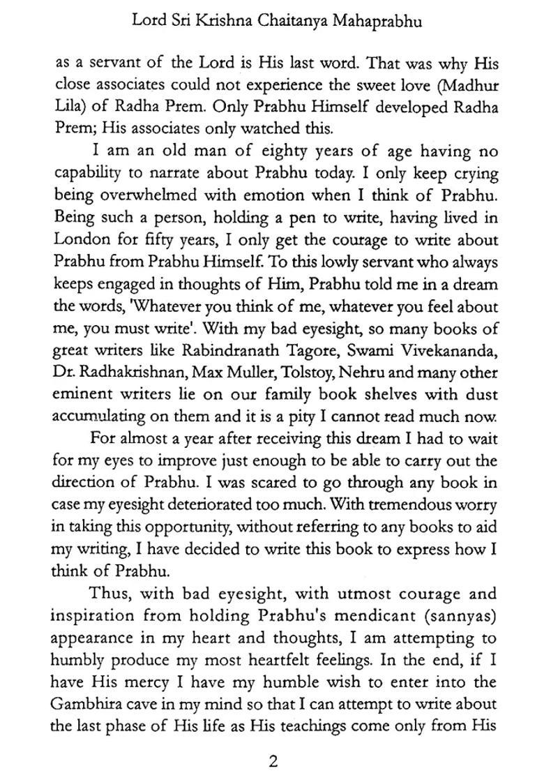Lord Sri Krishna Chaitanya Mahaprabhu- His Personality Philosophy And Preaching - Indya