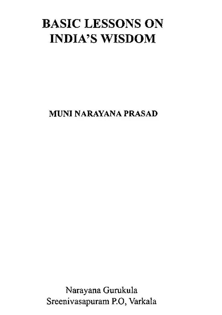 Basic Lessons On India