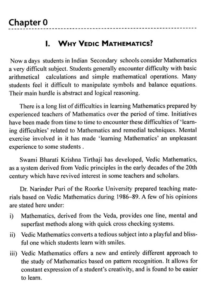 Vedic Mathematics - Indya