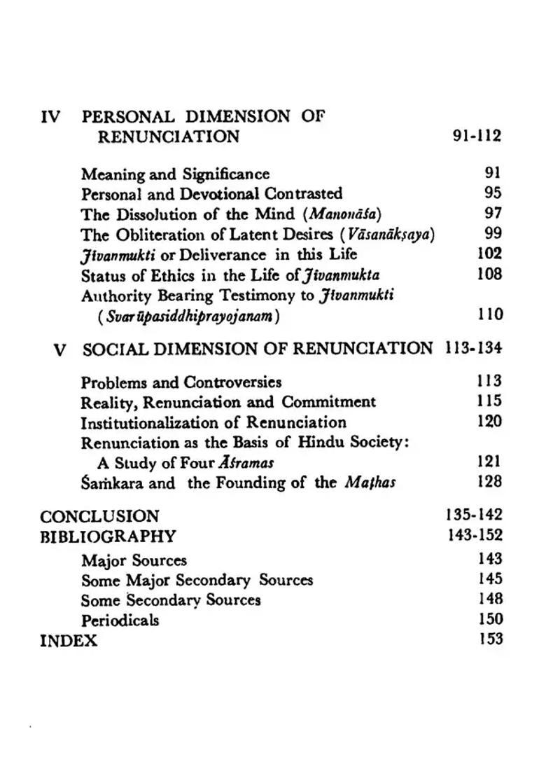Dimensions Of Renunciation In Advaita Vedanta - Indya