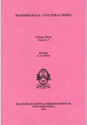 Mahabharata- Cultural Index Volume Three Fascicule 3