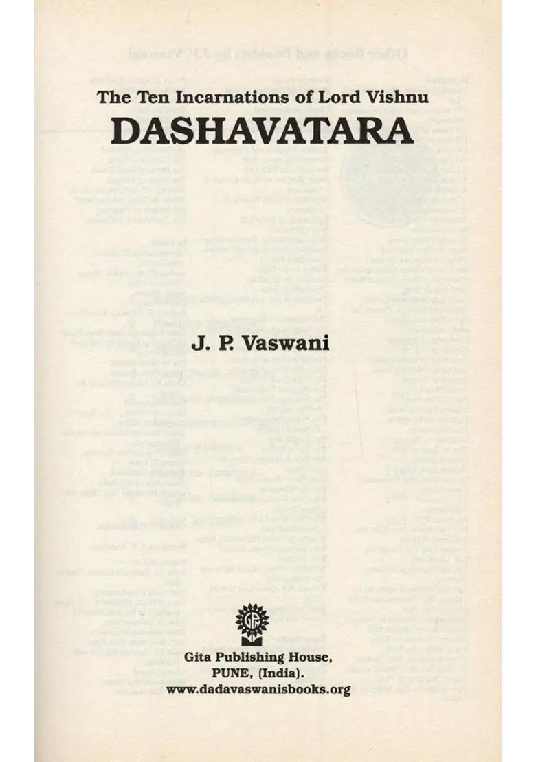Dashavatara The Ten Incarnations Of Lord Vishnu - Indya