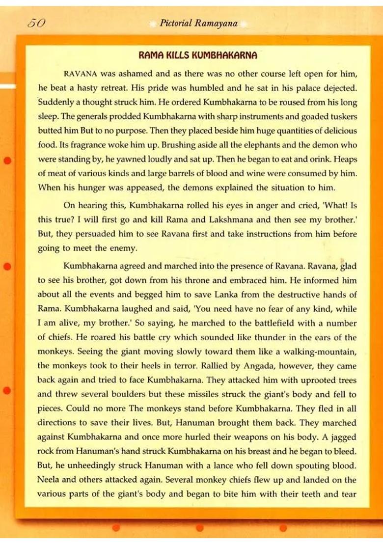 Pictorial Ramayana - Indya