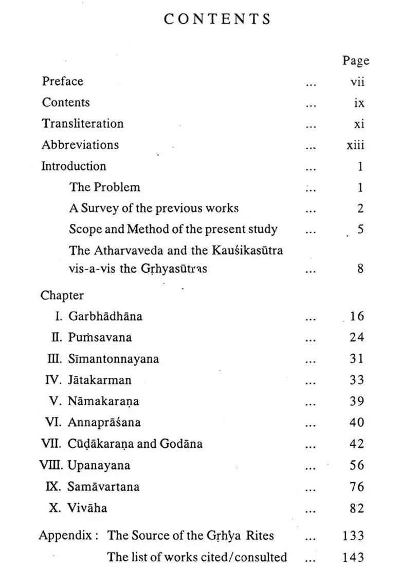The Grhya Rites Vis-A-Vis The Atharvanic Tradition- Vedic Studies Vol.I- 1996 An Old And Rare Book - Indya