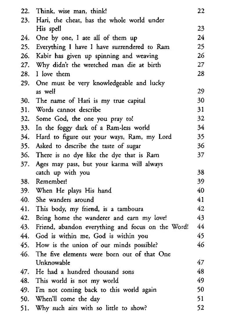 Selected Works Of Kabir - Indya