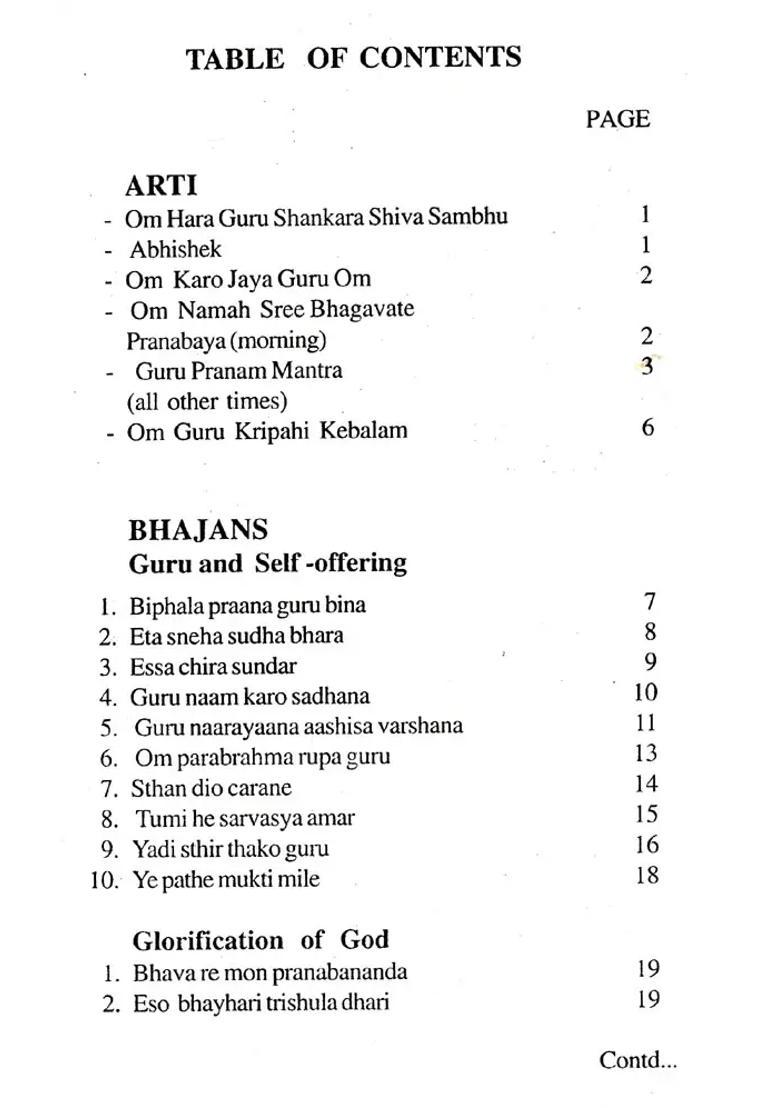 Ashram Prayer Book - Indya