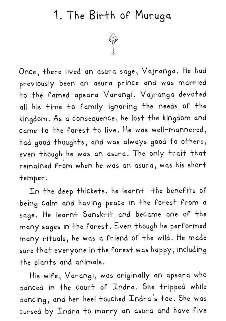 Muruga The God Of War As Told By An 11 Year Old Storyteller - Indya