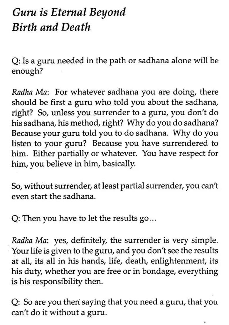 Advaitic Ratnas- Conversation With Radha Ma An Indian Advaita Guru Transcription From The Original Dvds - Indya