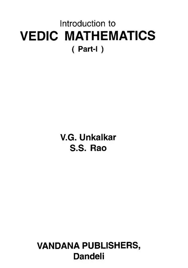 Introduction To Vedic Mathematics Part-1 - Indya