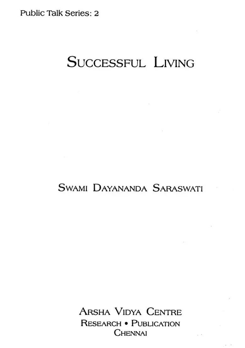 Successful Living - Indya