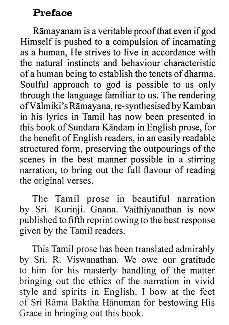 Sundara Kandam In Kamba Ramayanam - Indya