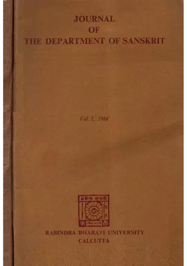 Journal Of The Department Of Sanskrit- Set Of Two Volumes An Old Book - Indya
