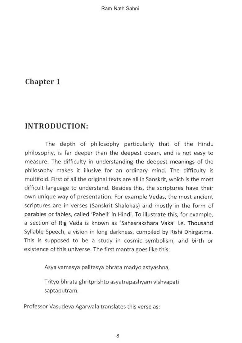 A Glimpse Of Hindu Philosophy With Analogy Of Modern Science - Indya