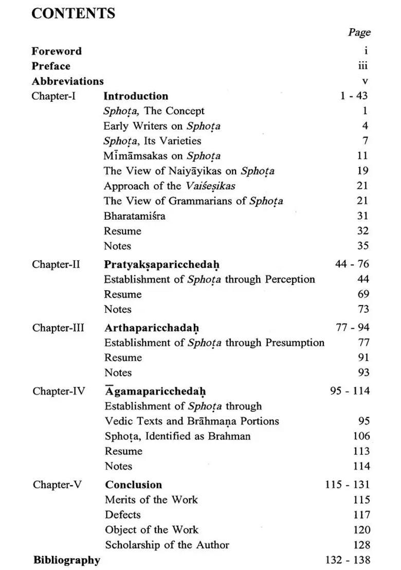 Sphota Concept Of Bharatamisra - Indya