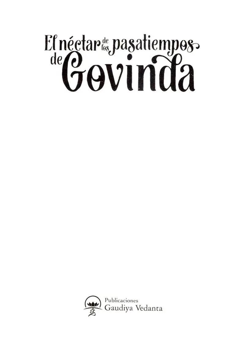El N Ctar De Los Pasatiempes De - Govinda - Indya