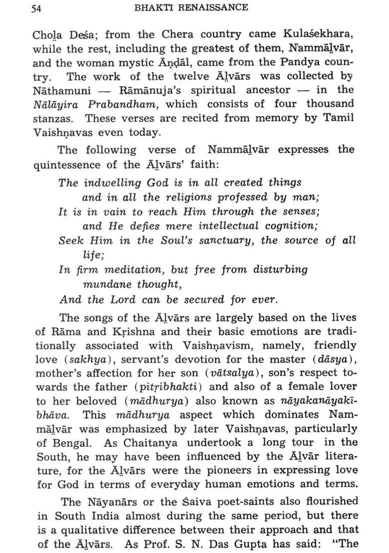 Bhakti Renaissance A Rare Book - Indya