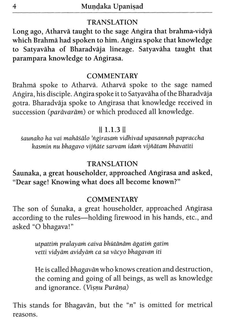 Principal Upanisads Mundaka Upanisad And Kathopanisad - Indya