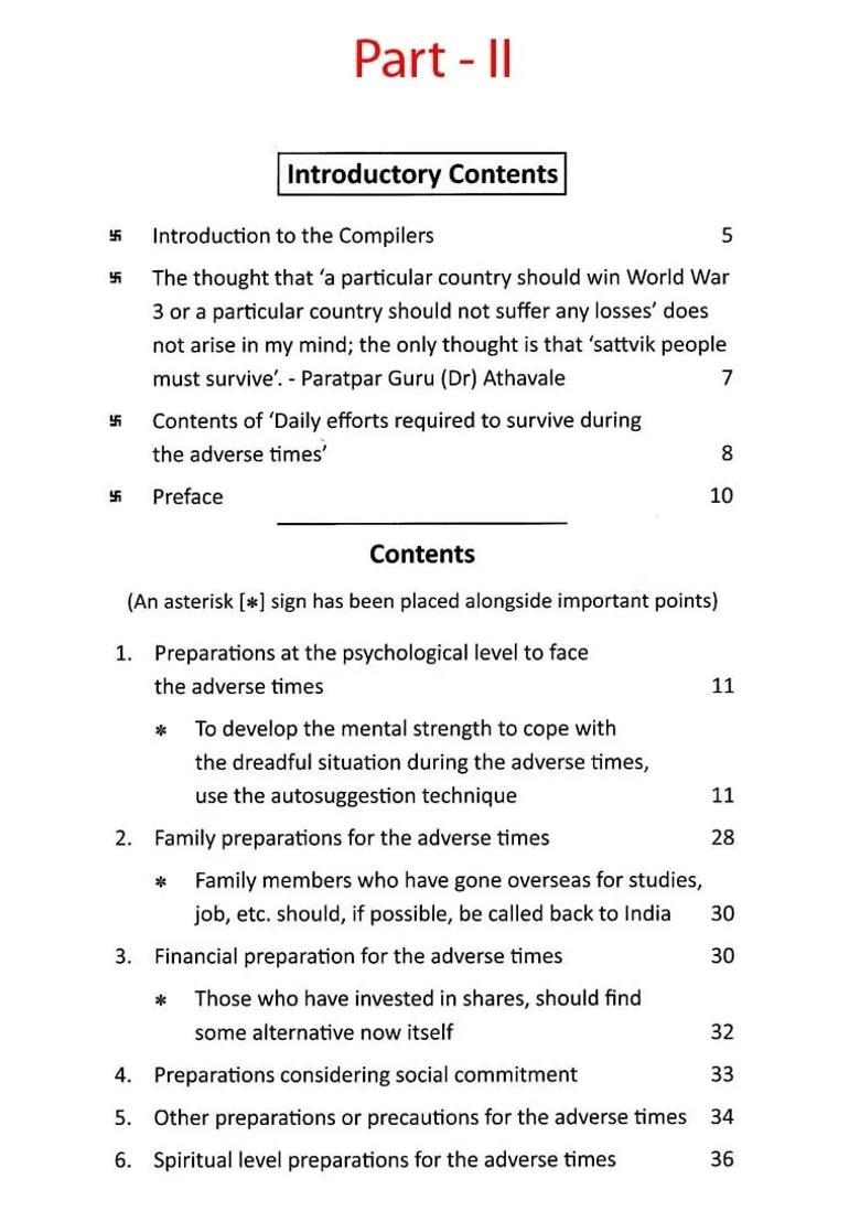 Daily Efforts Required To Survive During The Adverse Times And Psychological And Spiritual Efforts Required To Bear The Adverse Times Set Of 2 Vol - Indya