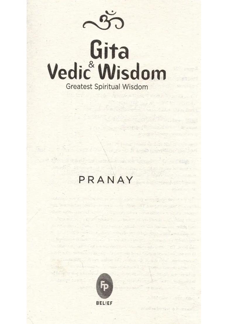 Gita & Vedic Wisdom- Greatest Spritual Wisdom - Indya