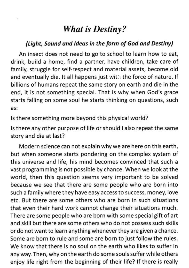 How To Become The Master Of Destiny - A Spiritual Journey - Indya