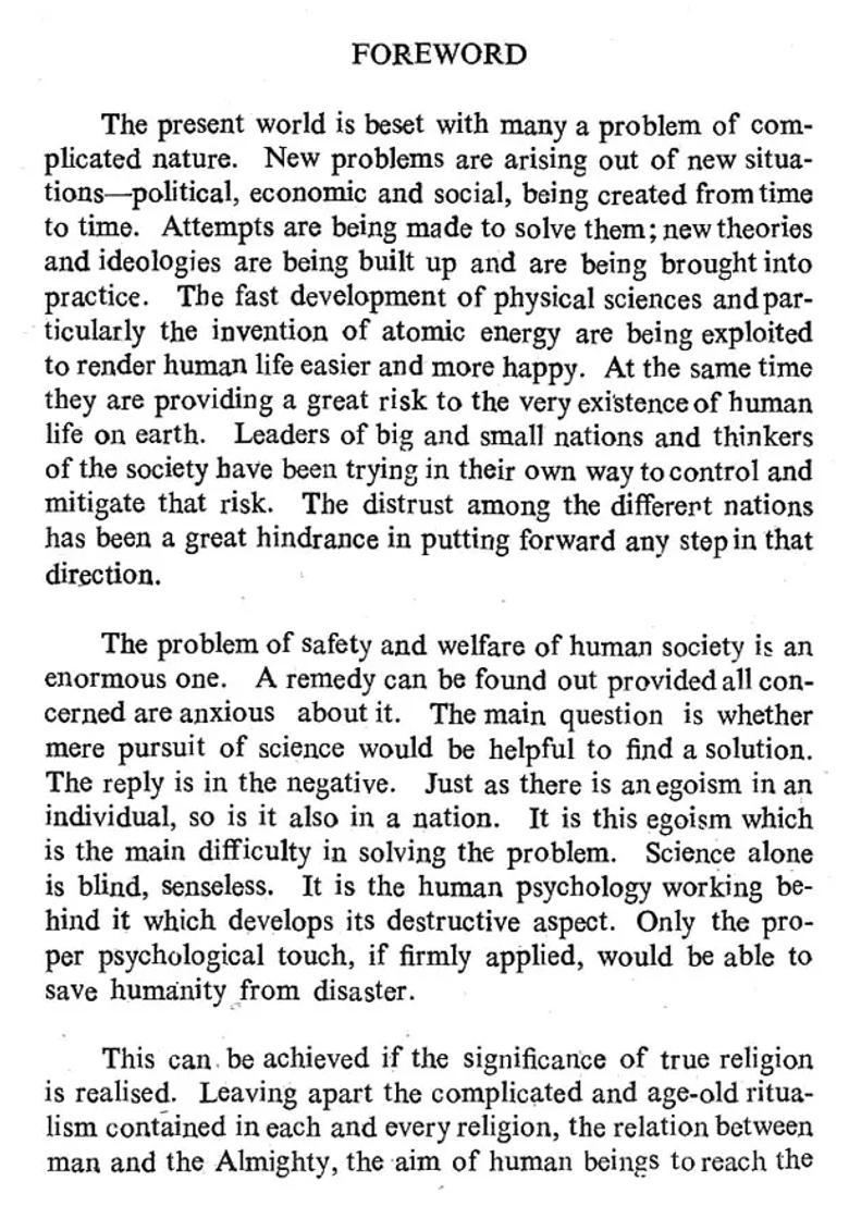 Vedanta Darshan And The Future Of Man An Old And Rare Book - Indya